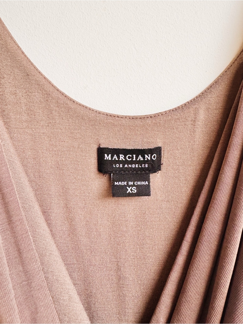 Marciano Los Angeles Taupe Ruched Bodycon Dress XS - Picture 5 of 5